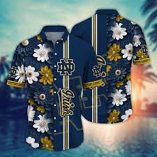 fighting irish 1 flower hawaii shirt