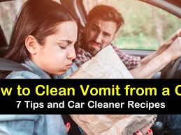 7 handy ways to clean vomit from a car