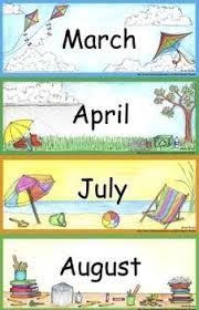 Image Result For Free Printable Months Of The Year Chart