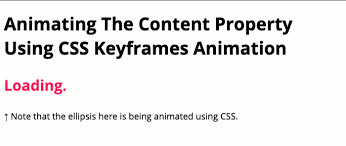 using css keyframes animation