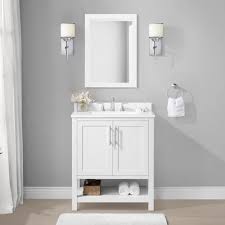 If you have black furniture, even better. Mirror Included Bathroom Vanities At Lowes Com