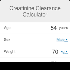 Creatinine Clearance Calculator