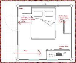 7 X 8 Bedroom Floor Plan King Bed On