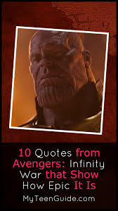 I know what it's like to lose. 10 Epic Avengers Infinity War Quotes You Need To Read Myteenguide