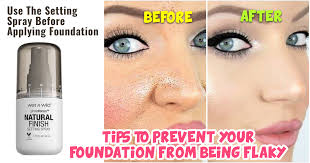 prevent foundation from going flaky