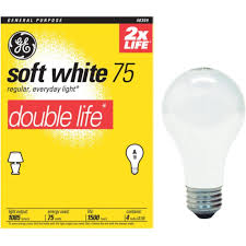 G E Light Bulb 75 Watt American Food Service