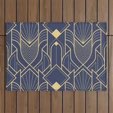 art deco 6 outdoor rug by dforss society6