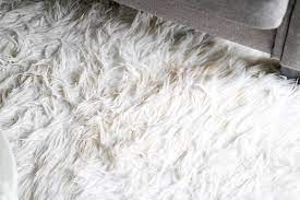 how to clean a white faux fur rug a