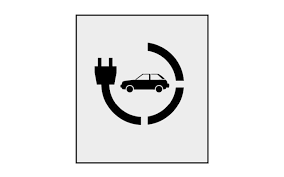 Road Stencil Electric Car Charging