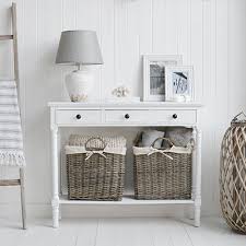 Hall White Console Table The White