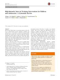 pdf high intensity interval training