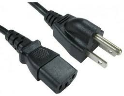 American Mains Power Cable Lead / Cable, US plug to IEC C13 (kettle)  socket, 2M | eBay