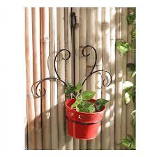 Metal Indoor Planters In Red Color For