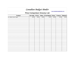 002 Price Comparison Chart Template Excel Ic Construction