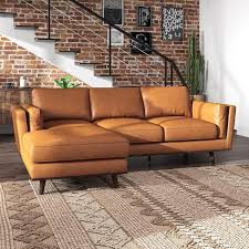 Chase Genuine Leather Sectional Left Facing