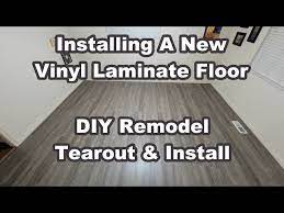 installing new vinyl laminate floor