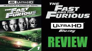 fast and the furious 4k blu ray review
