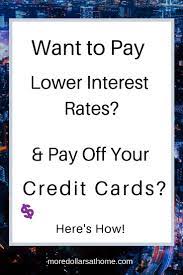If unexpected circumstances—such as unemployment or medical bills—leave you with more debt than you can afford to pay, it may be difficult to stay on top of credit card bills. How To Stop Paying High Interest Rates And Pay Off Your Credit Cards More Dollar At Home