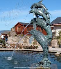 Bronze Bronze Fountains Dolphin