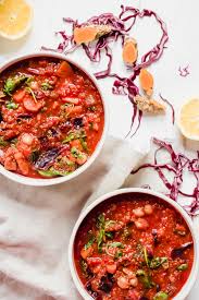 red cabbage vegetable quinoa stew with