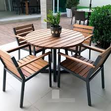 Outdoor Round Table Chair Set For Hotel