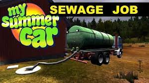 my summer car sewage job how to use