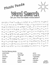 It can help the elders to maintain their brainwork. Free Printable Word Search Picnic Foods