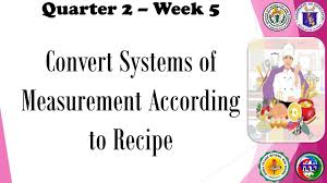 cookery 7 week 5 convert systems of
