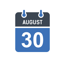 August 30 Calendar Date Icon 5260452 Vector Art at Vecteezy