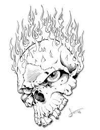A collection of the top 46 flaming skull wallpapers and backgrounds available for download for free. Flame Skull Skull Art Drawing Skull Art Custom Tattoo Design