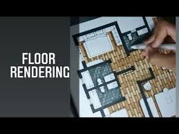 hand rendering floor plan tutorial