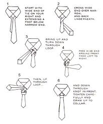 How To Tie A Tie Half Windsor Knot Chart Showing How To