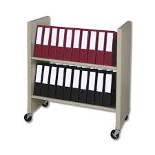 Large Chart Binder Rolling Cart Holds 4 5 Binders Chart