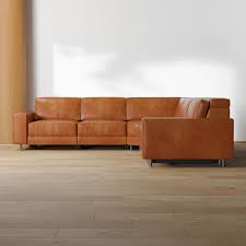 Axel Motion Leather 5 Piece Sectional