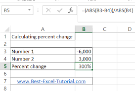 calculating percent change