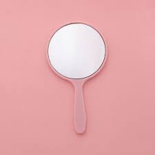 handheld makeup mirror round vanity