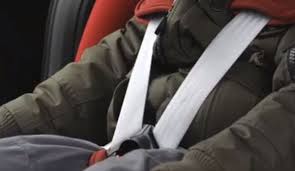 Child Into Their Car Seat In A Coat