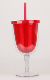 red wine glass champagne glass straw