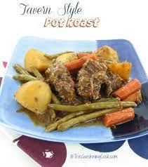 slow cooker tavern style pot roast and
