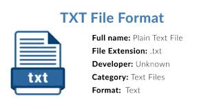 txt file format what is txt file