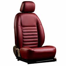 Maroon Rexine Designer Car Seat Cover