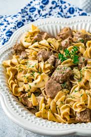 slow cooker beef and noodles my