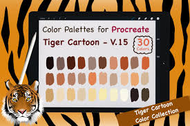 procreate color palette tiger color v 15