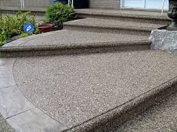 Exposed Aggregate Stamped Concrete