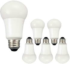 Tcp 9w Led Light Bulbs 60 Watt Equivalent A19 E26 Medium Screw Base Non Dimmable Soft White 2700k Pack Of 6 Amazon Com