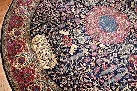 round antique indian pictorial rug no