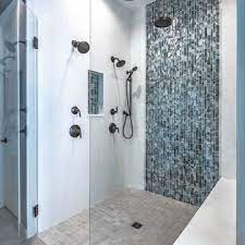 Showers Glass Tile Bathroom Ideas