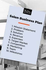 salon business plan template