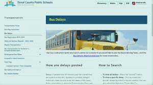 bus delays in duval county