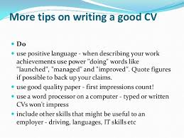 Formatting Tips for Your Curriculum Vitae  CV 